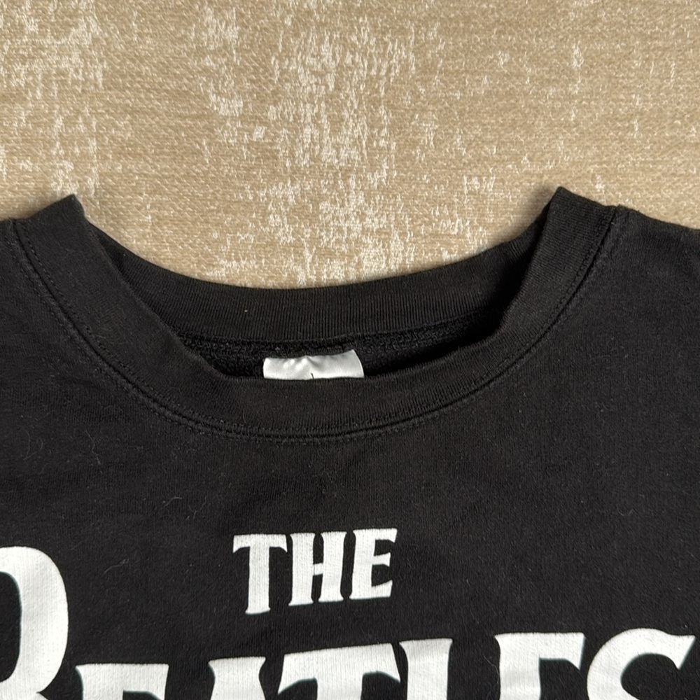 TheBeatles Junior X-Large15-17 Black Sweatshirt Abbey Road Crosswalk Apple Corps - Picture 3 of 8